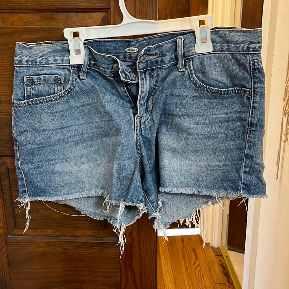 Mid rise demin shorts